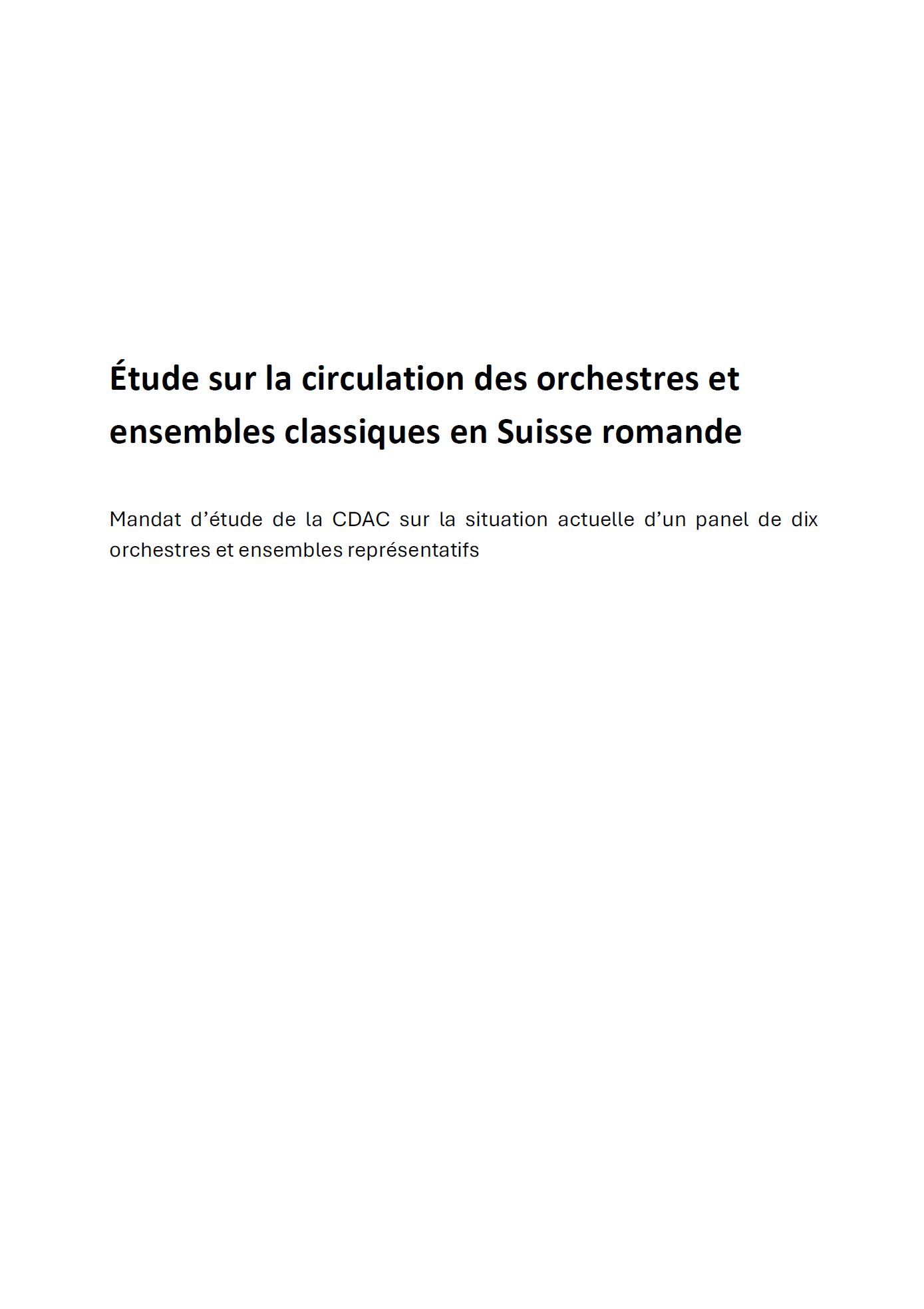 Couv Etude orchestres